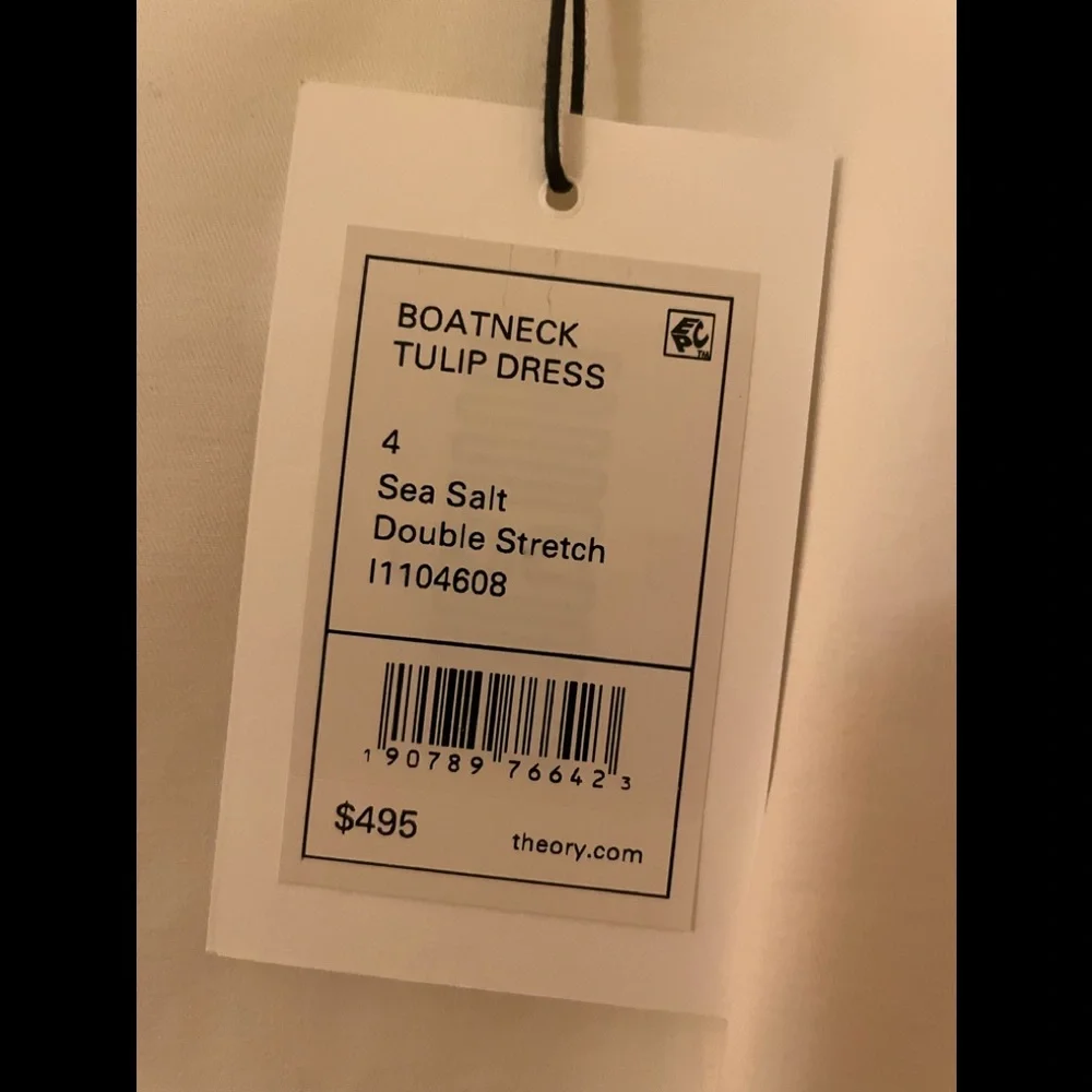 NWT Theory Boatneck Tulip Dress size 4 - Picture 6 of 12